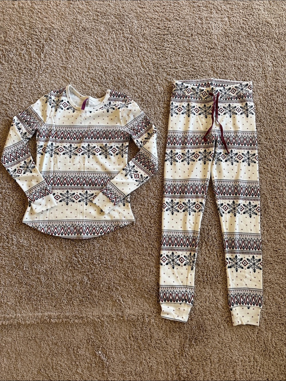 Adore Me Long Sleeve Christmas Pajama Set Small